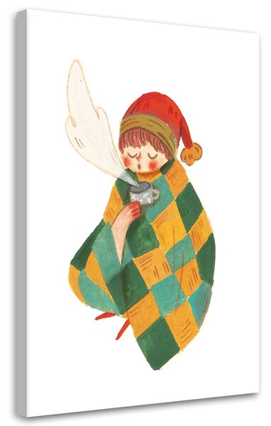 Obraz na plátne Zimné kreslenie pre deti farebné - Ekata Mandal Rozmery: 40 x 60 cm