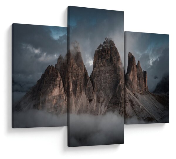 Obraz - Tri Zuby, Talianske Dolomity (90x60 cm)