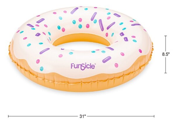 Nafukovací kruh Donut Vanilla 79x22cm
