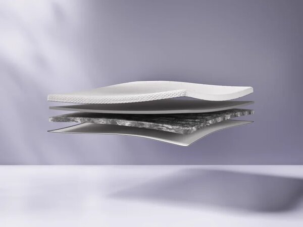 Zltahala.sk Kontinentálna posteľ Emma Premium boxspring 200x180 (typ I), tm. sivá (sawana 21)