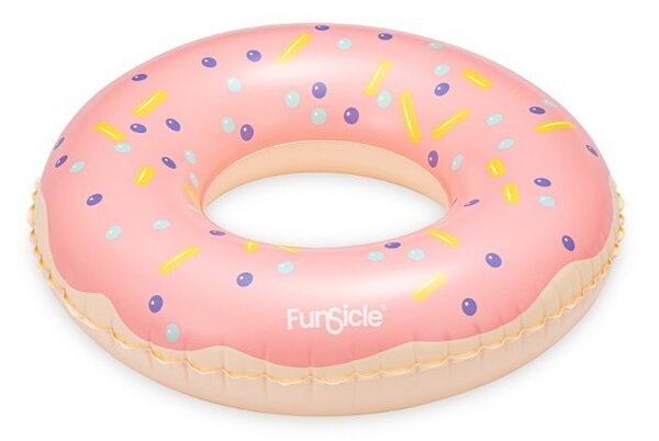 Nafukovací kruh Donut Strawberry 79x22cm