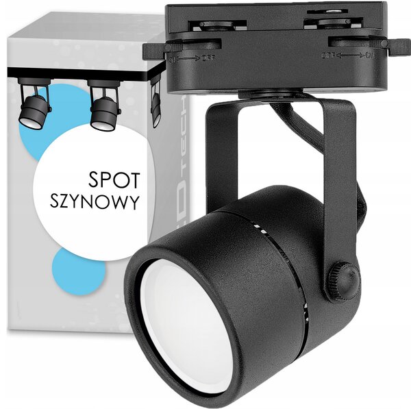 BERGE LED bodový reflektor pre žiarovku GU10, pohyblivý - čierny