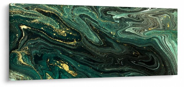 Obraz - Zelený mramor (120x50 cm)