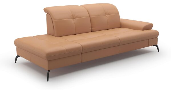 LEŇOŠKA, textil, koža, cappuccino Sit & More - Online Only obývacie izby, Online Only