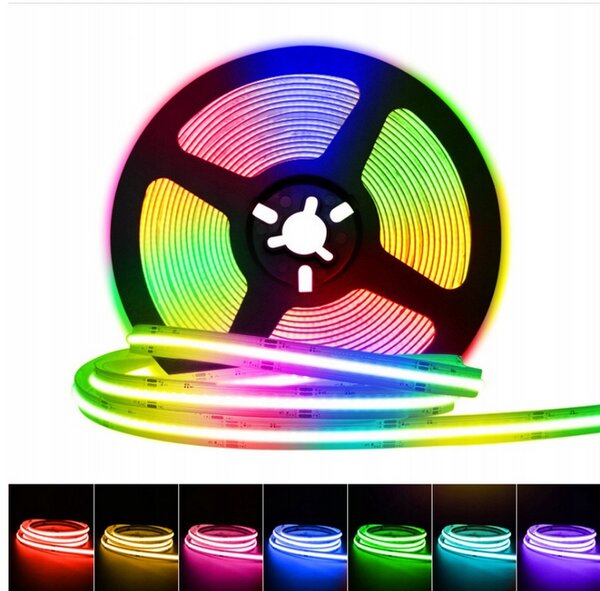 BERGE LED pásik RGB Neon COB 12V - 450D - 15W/m - IP20 - 1m