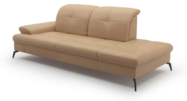 LEŇOŠKA, textil, koža, cappuccino Sit & More - Online Only obývacie izby, Online Only
