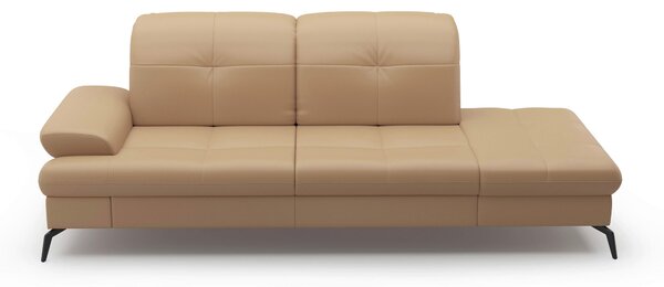 LEŇOŠKA, textil, koža, cappuccino Sit & More - Online Only obývacie izby, Online Only