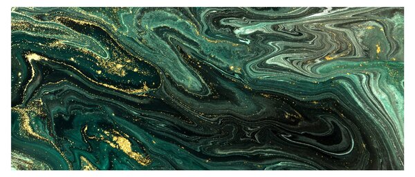 Obraz - Zelený mramor (120x50 cm)