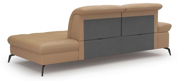 LEŇOŠKA, textil, koža, cappuccino Sit & More - Online Only obývacie izby, Online Only