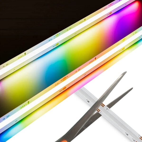 BERGE LED pásik RGB Neon COB 12V - 450D - 15W/m - IP20 - 1m
