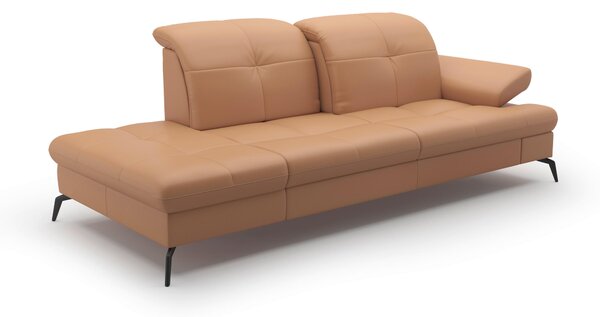 LEŇOŠKA, textil, koža, cappuccino Sit & More - Online Only obývacie izby, Online Only