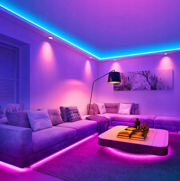 BERGE LED pásik RGB Neon COB 12V - 450D - 15W/m - IP20 - 1m