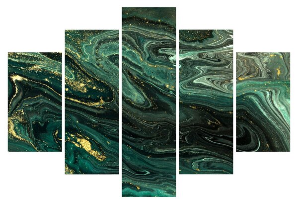 Obraz - Zelený mramor (150x105 cm)
