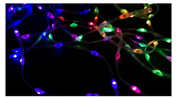 ECOLIGHT Osvetlenie vianočného stromčeka IP65 RGB LED pásik 10m 200led