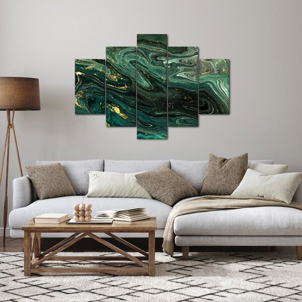 Obraz - Zelený mramor (150x105 cm)
