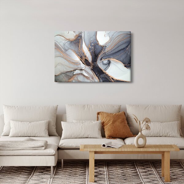 Obraz - Šedý mramor (90x60 cm)