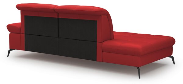 LEŇOŠKA, textil, koža, červená Sit & More - Online Only obývacie izby, Online Only