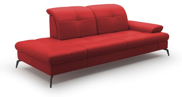 LEŇOŠKA, textil, koža, červená Sit & More - Online Only obývacie izby, Online Only