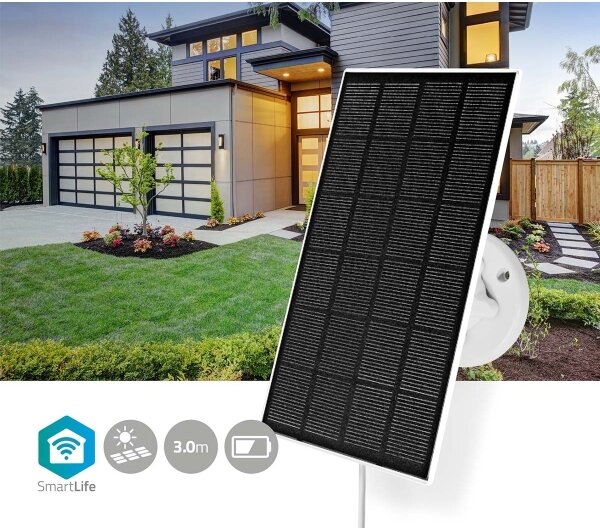 Nedis SOLCH10WT - Solárny panel k inteligentnej kamere 3W/4,5V