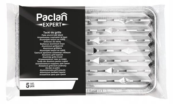 Paclan Hliníkové grilovacie tácky 34x22 - 5 ks