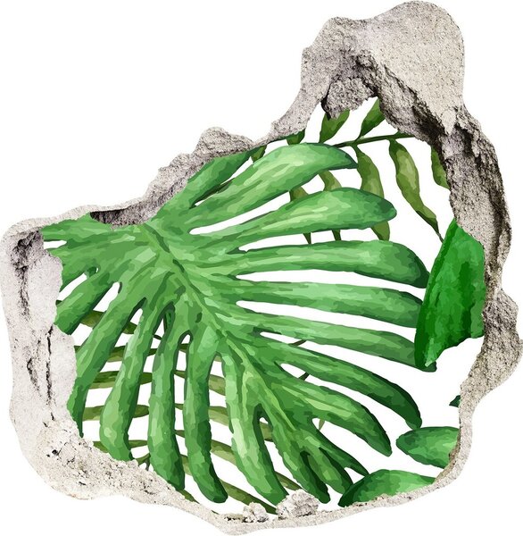 Nálepka fototapeta 3D výhľad Tropické listy