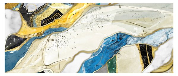 Obraz - Farebný mramor (120x50 cm)