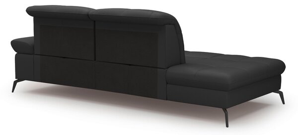 LEŇOŠKA, textil, koža, čierna Sit & More - Online Only obývacie izby, Online Only
