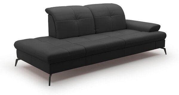 LEŇOŠKA, textil, koža, čierna Sit & More - Online Only obývacie izby, Online Only