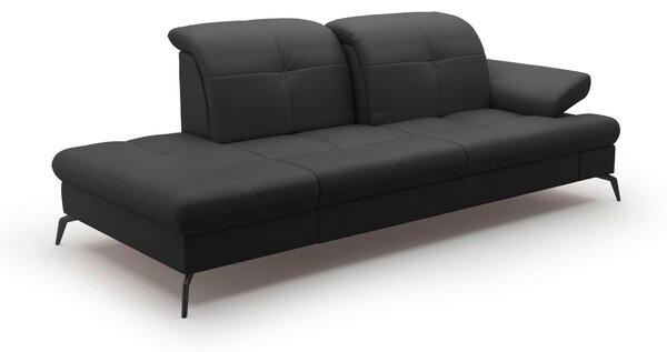 LEŇOŠKA, textil, koža, čierna Sit & More - Online Only obývacie izby, Online Only