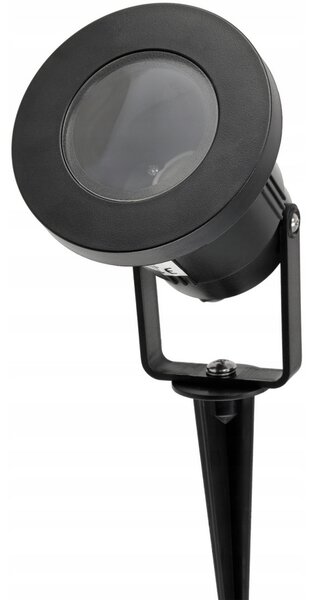 BERGE LED záhradná lampa - vstavaný reflektor GU10 - IP65 - čierna