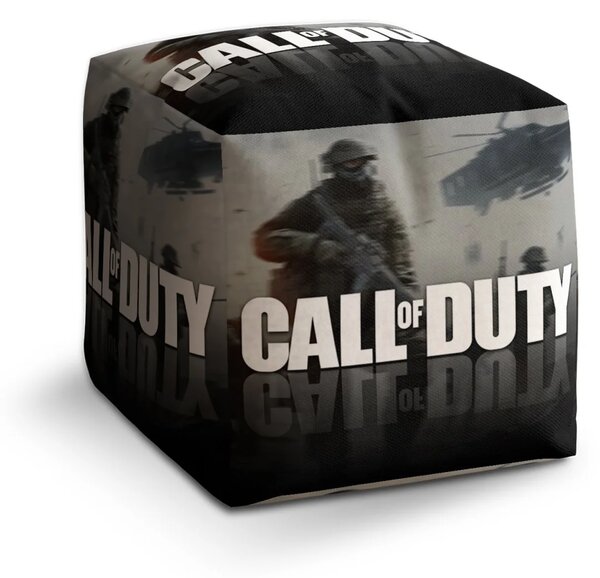 Sablio Taburet Cube Call of Duty Vrtuľník - 40x40x40 cm