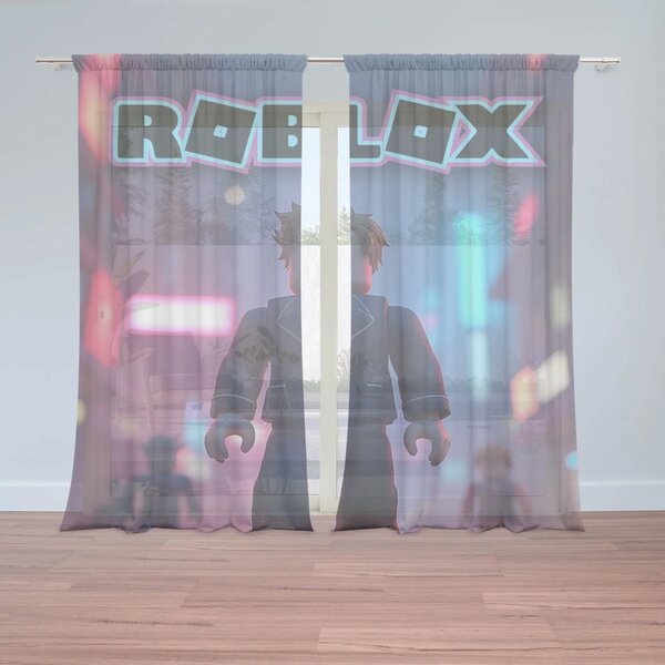 Sablio Záclony ROBLOX Neónové mesto: 2ks 150x250cm