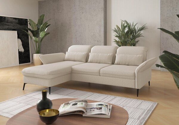 ROHOVÁ SEDAČKA, textil, krémová Sit & More - Sedačky, Online Only