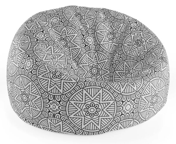 Sablio Sedací vak Cocoon Hviezdy mehendi - 75 x 45 x 35 cm