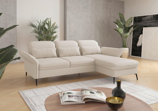 ROHOVÁ SEDAČKA, textil, krémová Sit & More - Sedačky, Online Only