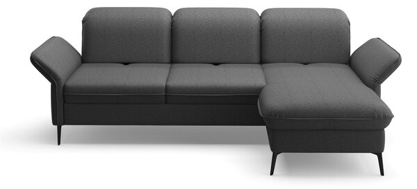 ROHOVÁ SEDAČKA, textil, tmavosivá Sit & More - Sedačky, Online Only