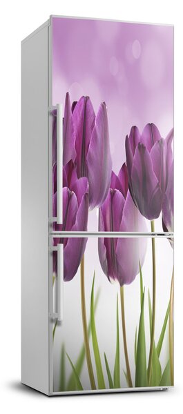 Nálepka fototapeta Fialové tulipány