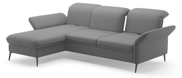 ROHOVÁ SEDAČKA, textil, tmavosivá Sit & More - Sedačky, Online Only