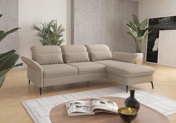 ROHOVÁ SEDAČKA, textil, taupe Sit & More - Sedačky, Online Only