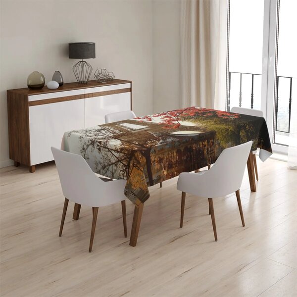 Sablio Obrus Eiffelova veža a červený strom - 90x90 cm