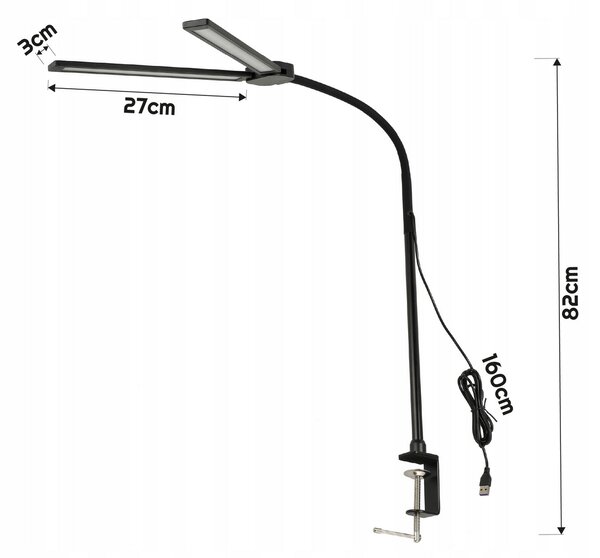 BERGE LED stolná lampa TIRANA 14W