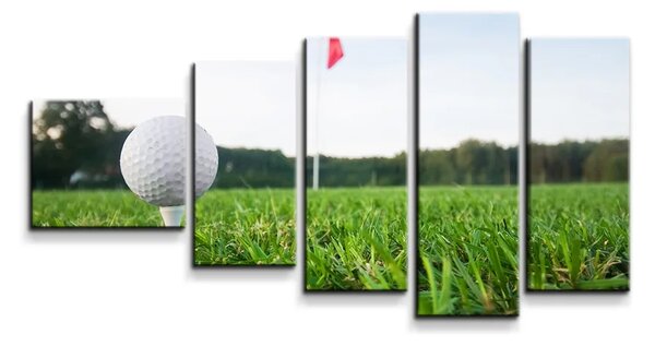 Sablio Obraz - 5-dílný Golf - 100x60 cm