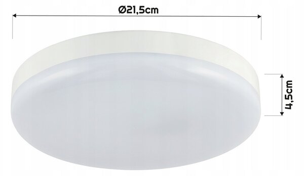 BERGE LED stropné svietidlo s pohybovým senzorom 15W - IP40 - neutrálna farba