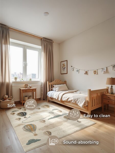 Hanse Home, Detský koberček Adventures 106209 Cream Multicolor, 120x170, viacfarebná, detská izba