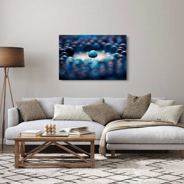Obraz - Modré guličky (90x60 cm)