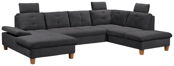 SEDACIA SÚPRAVA, textil, antracitová MID.YOU - Sedačky, Online Only