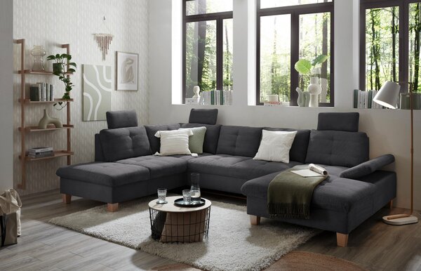 SEDACIA SÚPRAVA, textil, antracitová MID.YOU - Sedačky, Online Only