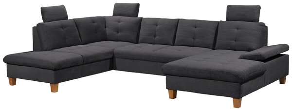 SEDACIA SÚPRAVA, textil, antracitová MID.YOU - Sedačky, Online Only