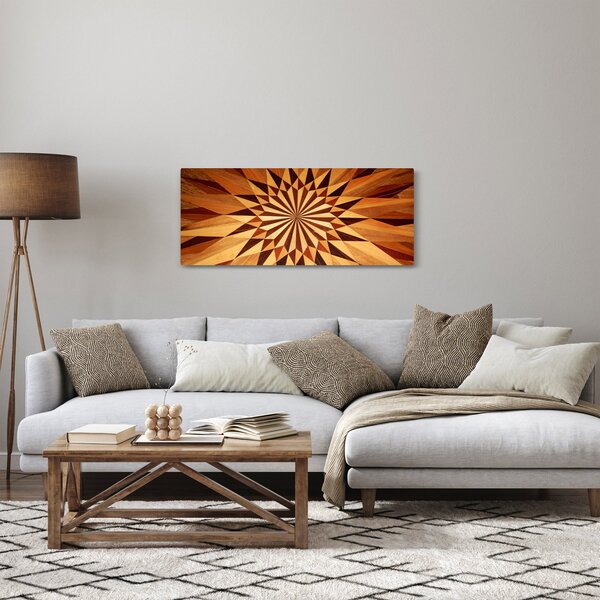 Obraz - Drevená koláž (120x50 cm)
