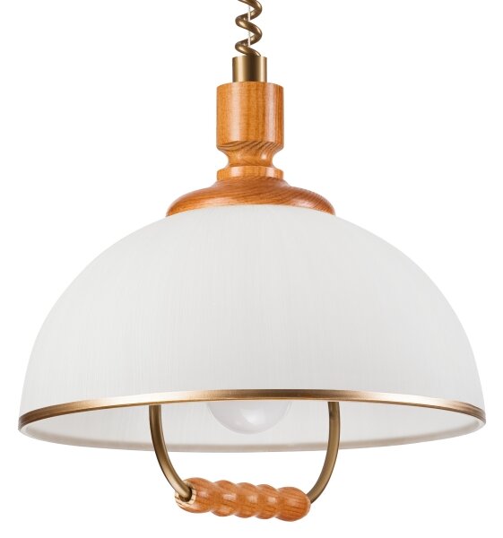Sťahovací luster RAMONA 1xE27/60W/230V béžová/hnedá